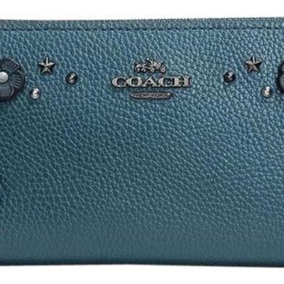 Coach Accordion Zip Wallet Mineral Willow Floral ***SOLD*** - Picture 10 of 10